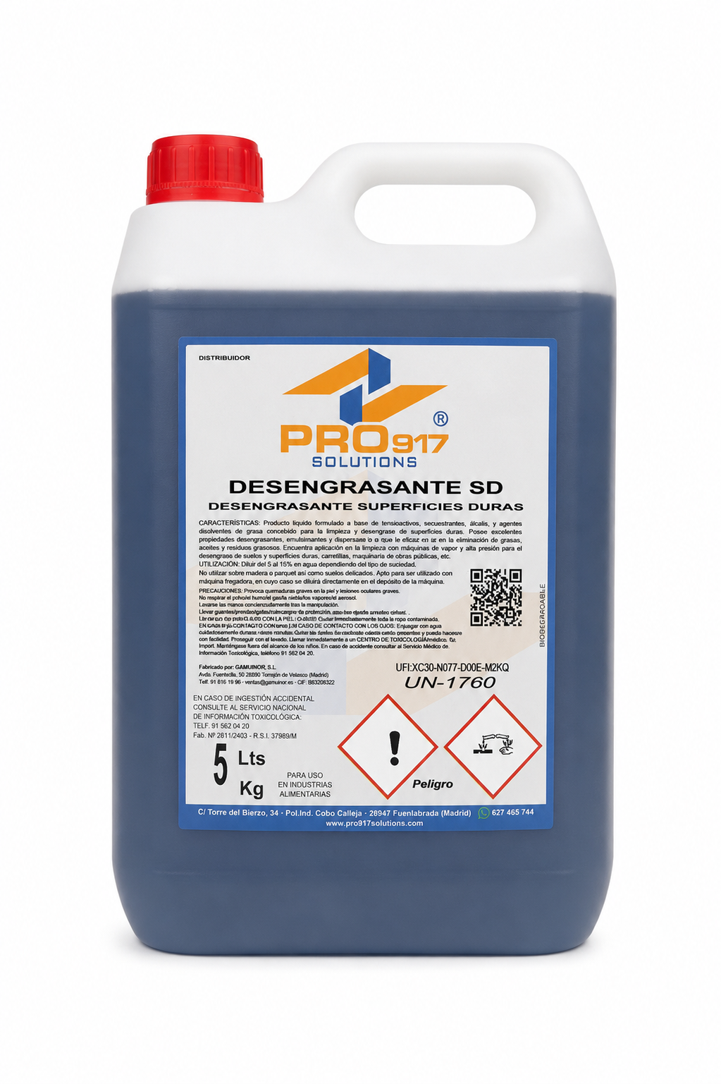 Limpiador Antiespumante (máquina fregadora) 5L