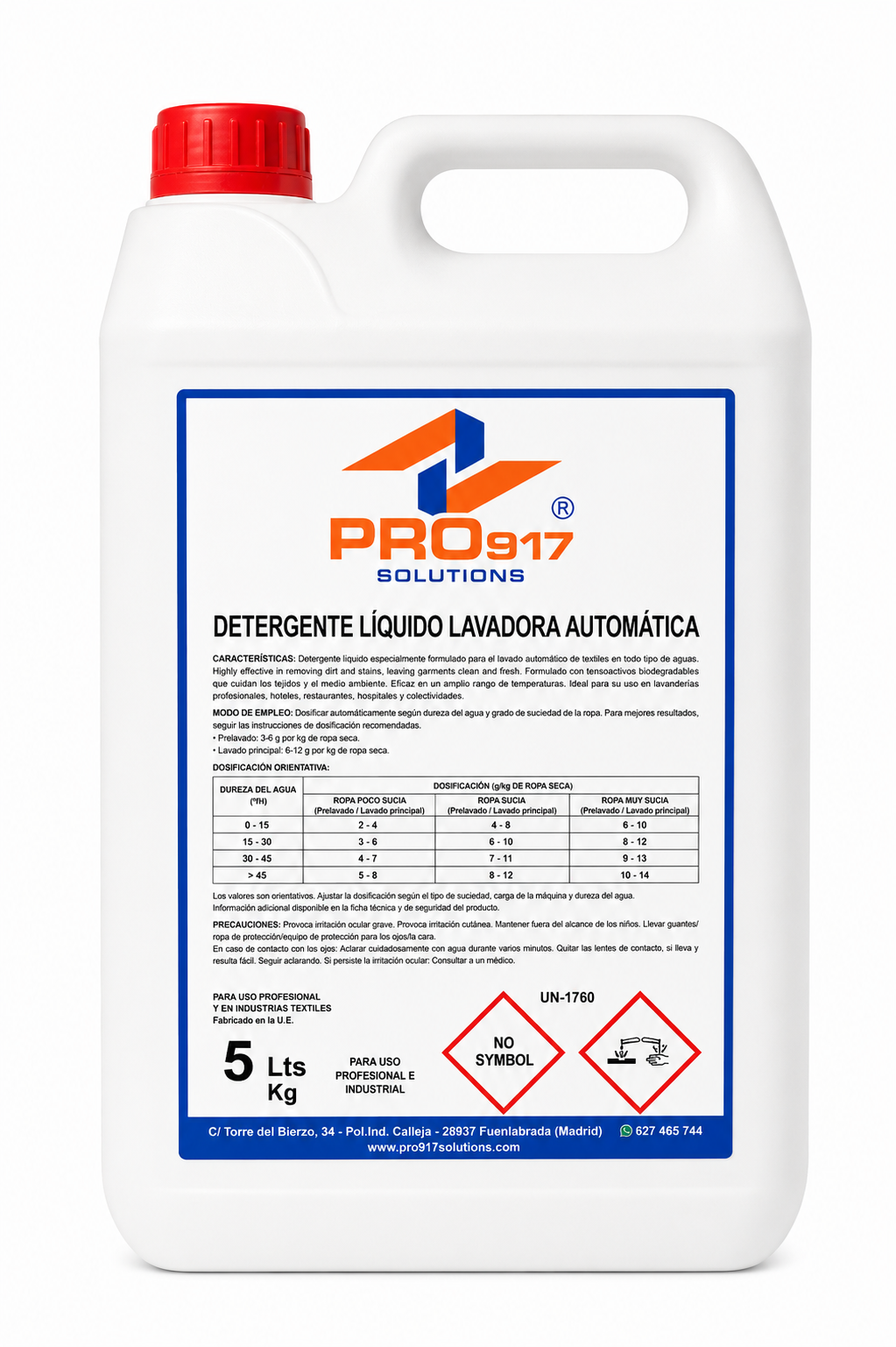 Detergente lavadora 5L