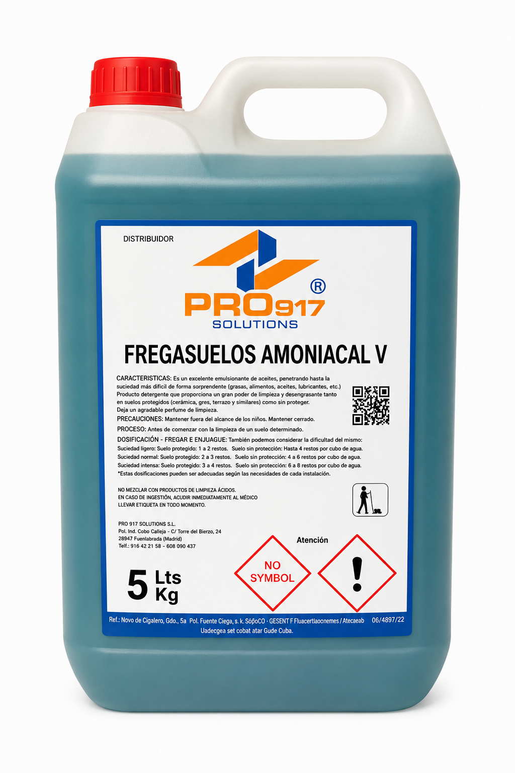 FREGASUELOS amoniacal 5L