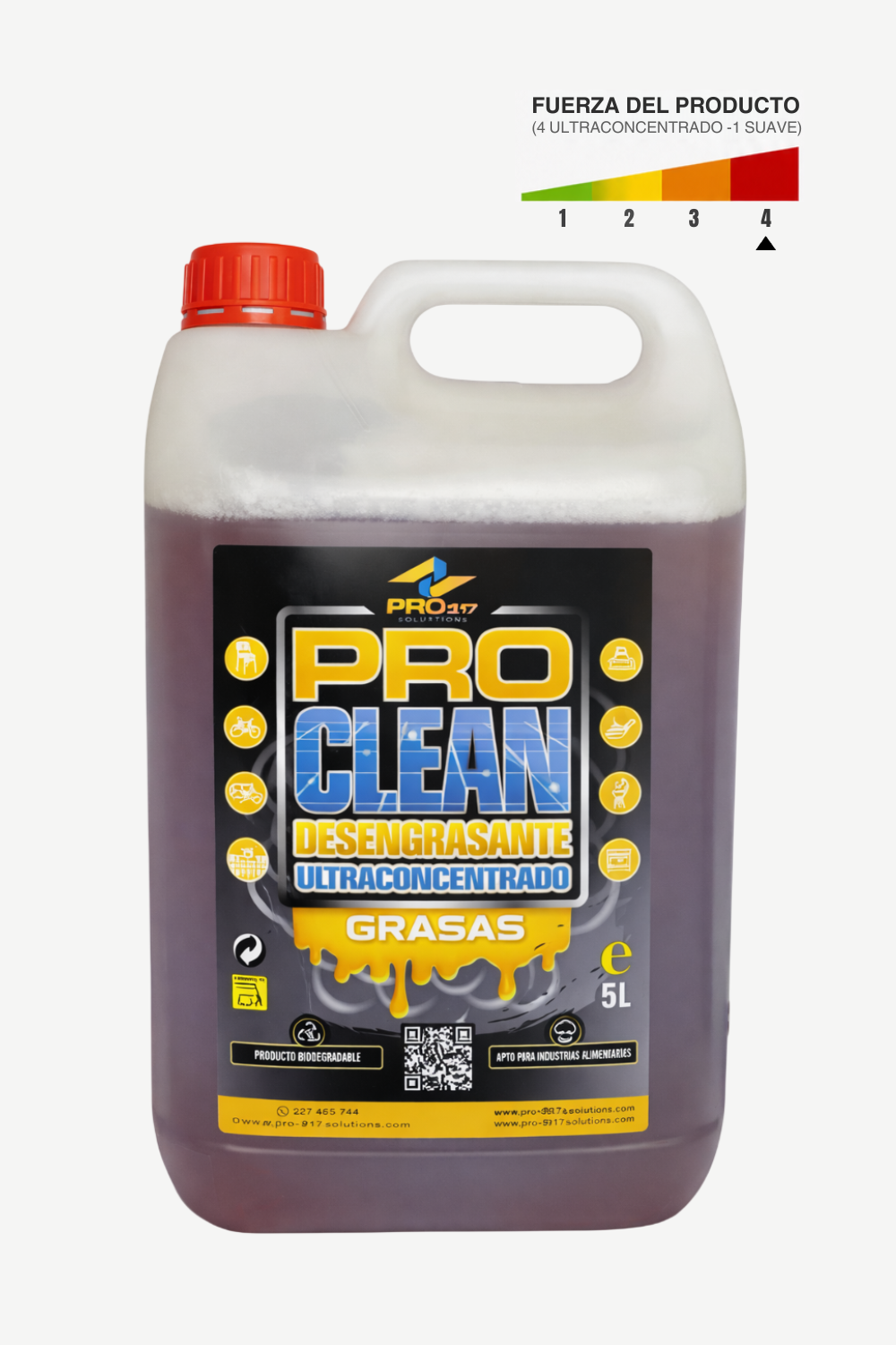 Proclean Grasas Desengrasante 5L - Imagen 2